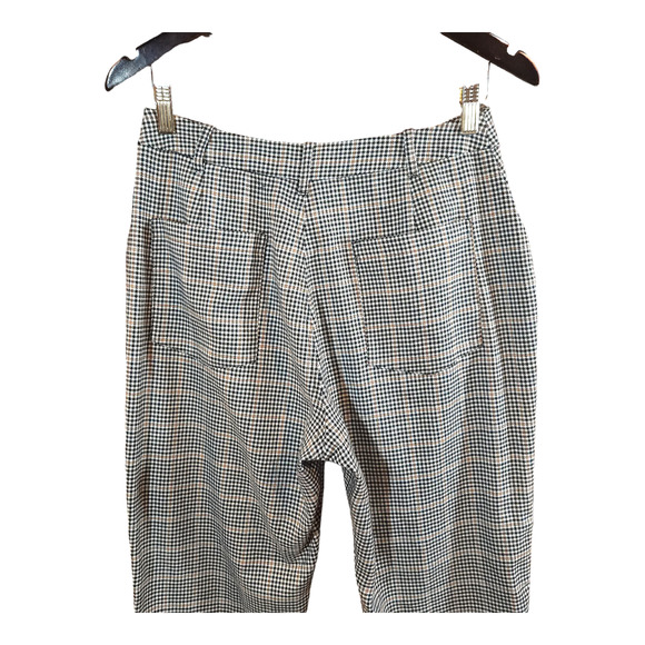 Urban Outfitters High Rise Cropped Houndstooth Pants Academia Preppy Women's 12 - Picture 5 of 6